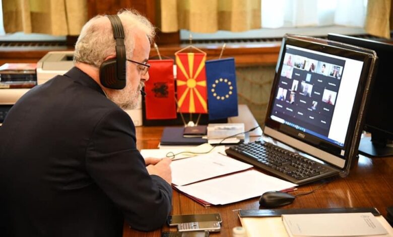 Photo of Talat Xhaferi ne takim virtual me OSBE-në