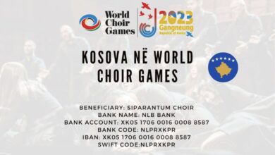 Photo of Kori Siparantum do të marrë pjesë në konkursin më të madh të muzikës korale në botë, World Choir GameS